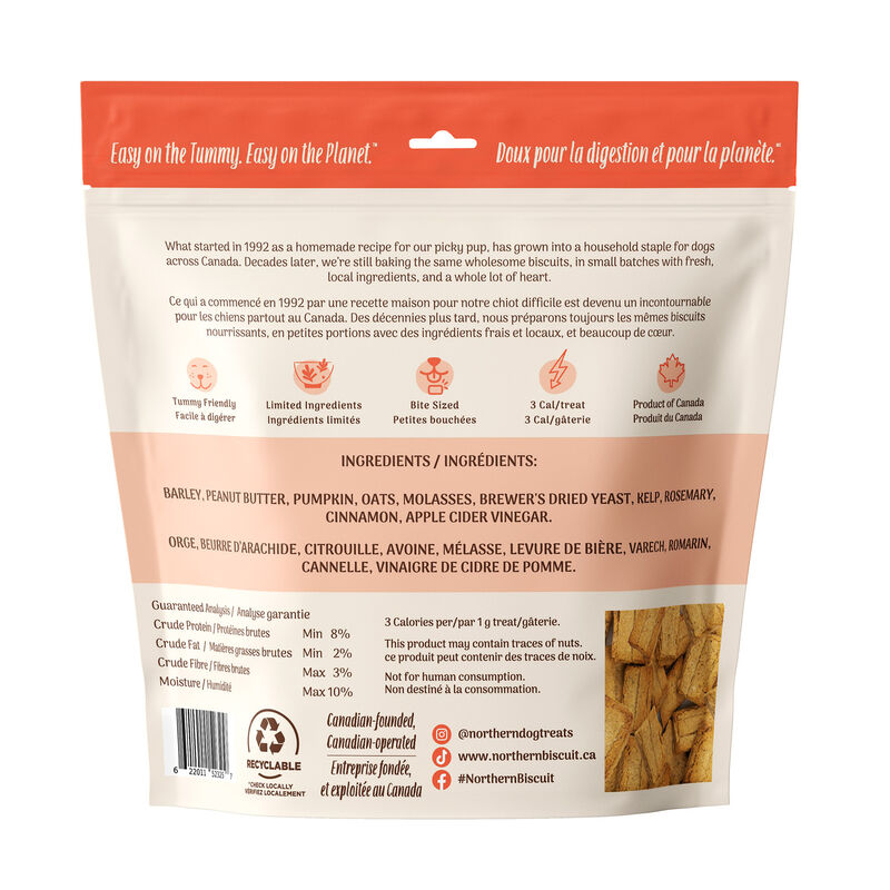 Northern Biscuit, Mini Mix Pumpkin Pie & Peanut Crunch - 450 g - Dog Biscuit image number null